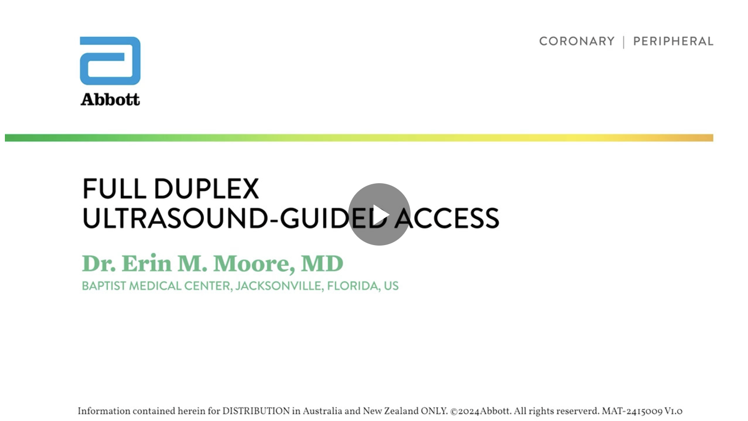 Full Duplex Ultrasound-Guided Access