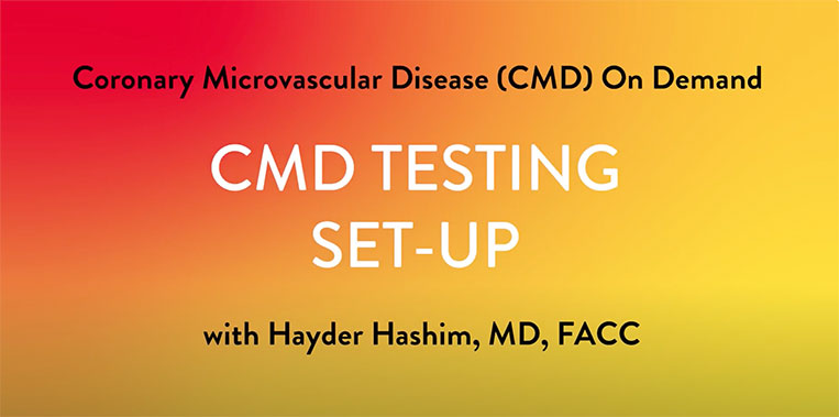 How to set up for CMD Testing Video with Dr. Hashim