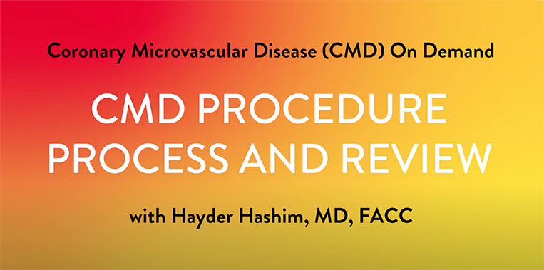 How to perform CMD procedure and take measurements video