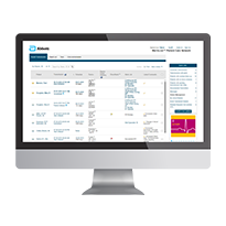 Merlin.net Patient Care Network shown on a Monitor